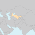 우즈베키스탄의 지도