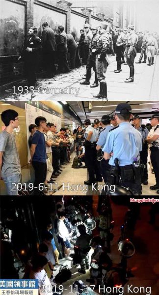 파일:시진핑 군대에게 제압당한 홍콩 시위대.jpg