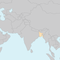 방글라데시의 지도